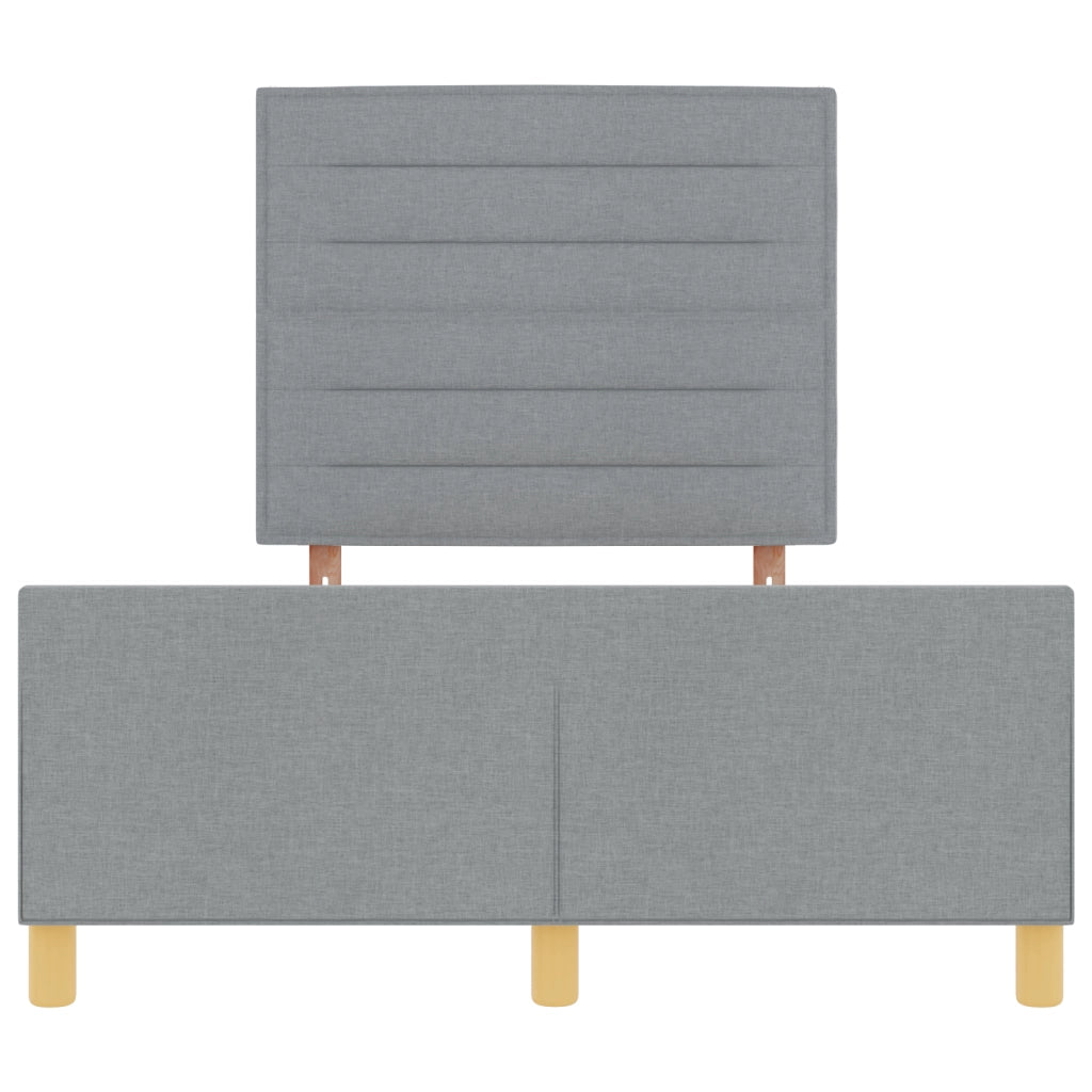 Struttura Letto Grigio Chiaro 120x200 cm Tessuto