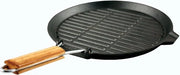 Piatto grill a rullo in acciaio inossidabile 25 cm - diametro per induzione e forno.