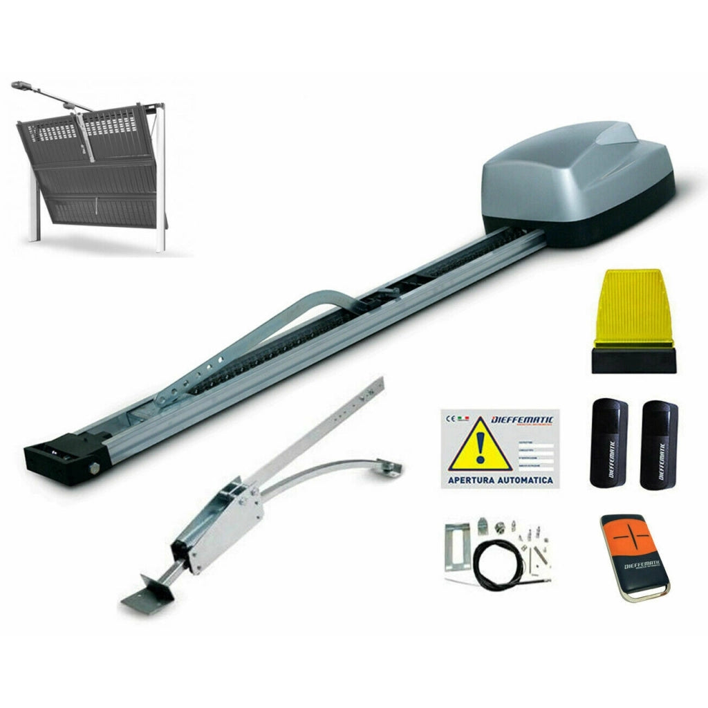 KIT AUTOMAZIONE UNIKO 24V PORTA BASCULANTE CONTRAPPESI SI ADATTA A SCS SENTINEL