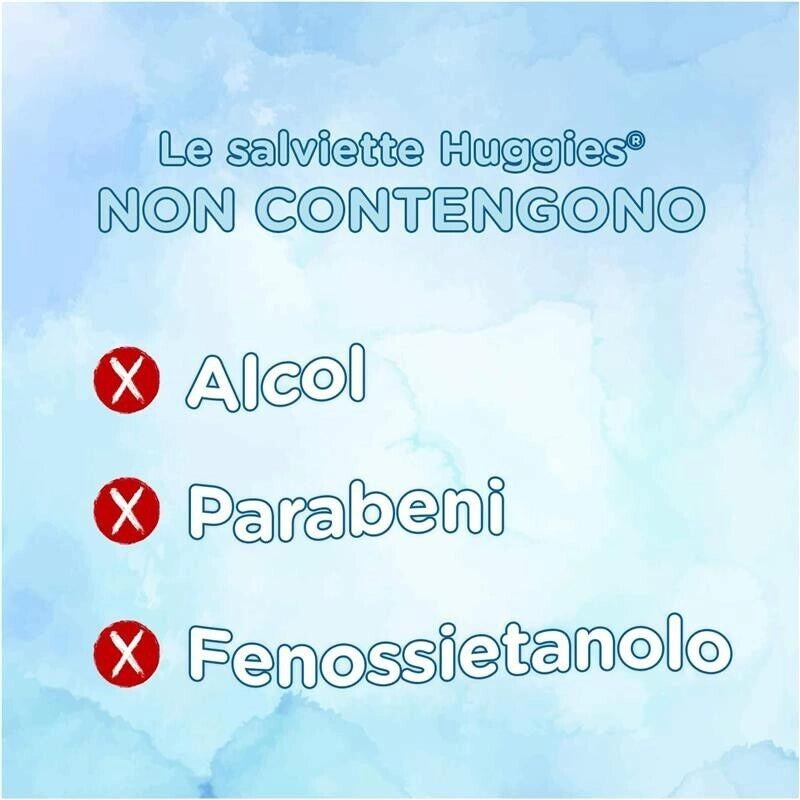 HUGGIES UNISTAR SALVIETTE UMIDIFICATE PER BAMBINI 56 SALVIETTE PER OGNI UTILIZZO