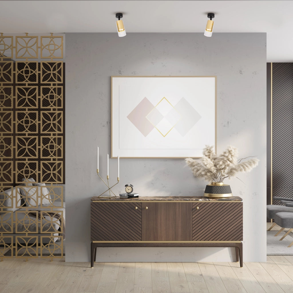 Faretto da soffitto oro/nero Ricky 1xGU10 10W Milagro