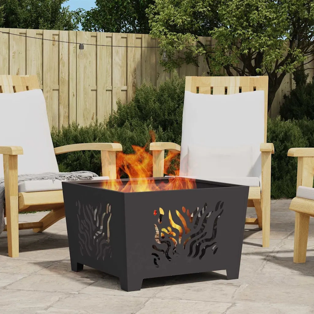 Focolare Nero 60 x 60 x 40 cm Acciaio CFW5767014