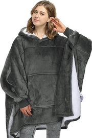 Hoodie Sherpa Extra Grande Fleece, deken per la mattina, comfort badacket per signore e signori, soffice, coperta invernale - Fleece copriletto - Hoodie coperta