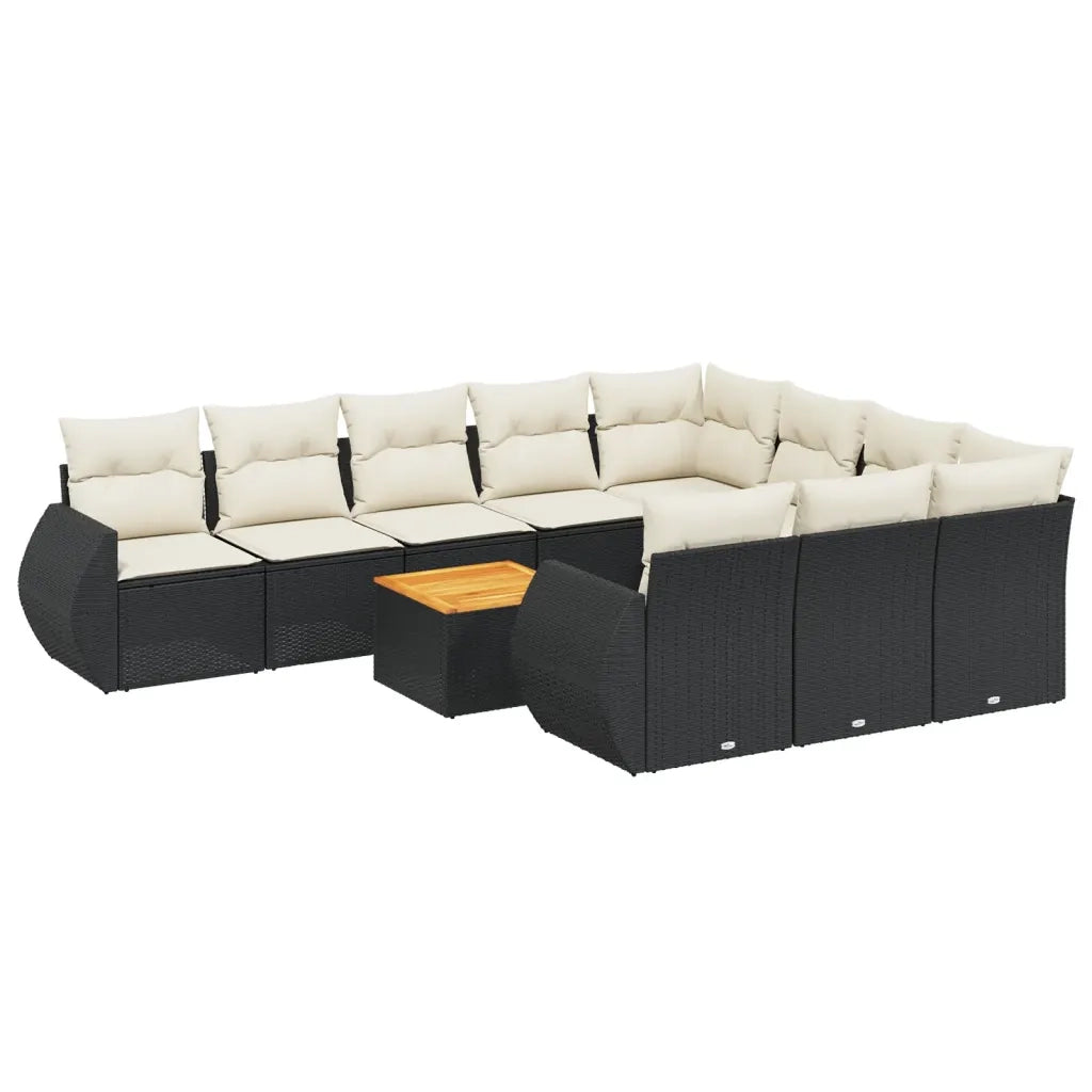 Set Divani da Giardino 11 pz con Cuscini in Polyrattan Nerocod mxl 89364