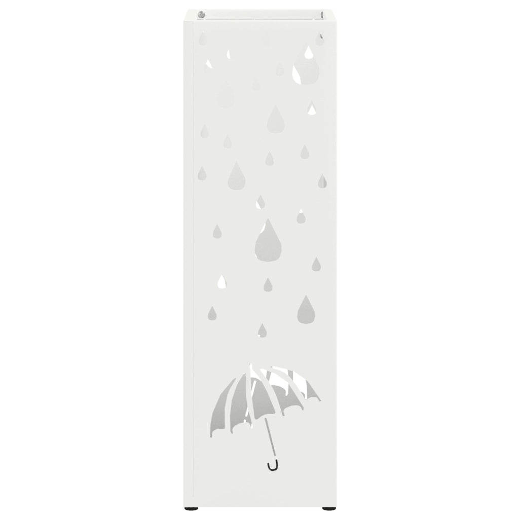 Portaombrelli Bianco Metallo Standard Motivo Portaombrelli