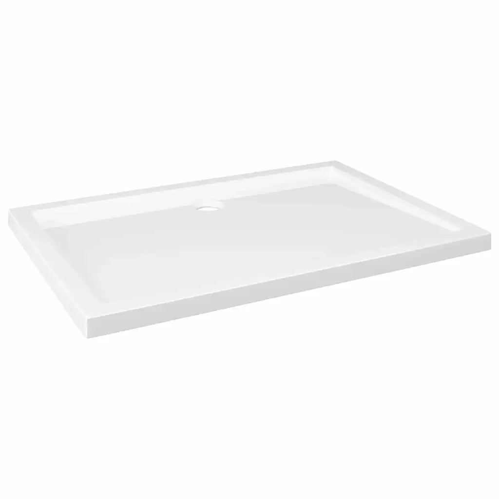 Piatto Doccia in ABS Rettangolare Bianco 80x110 cm 148909