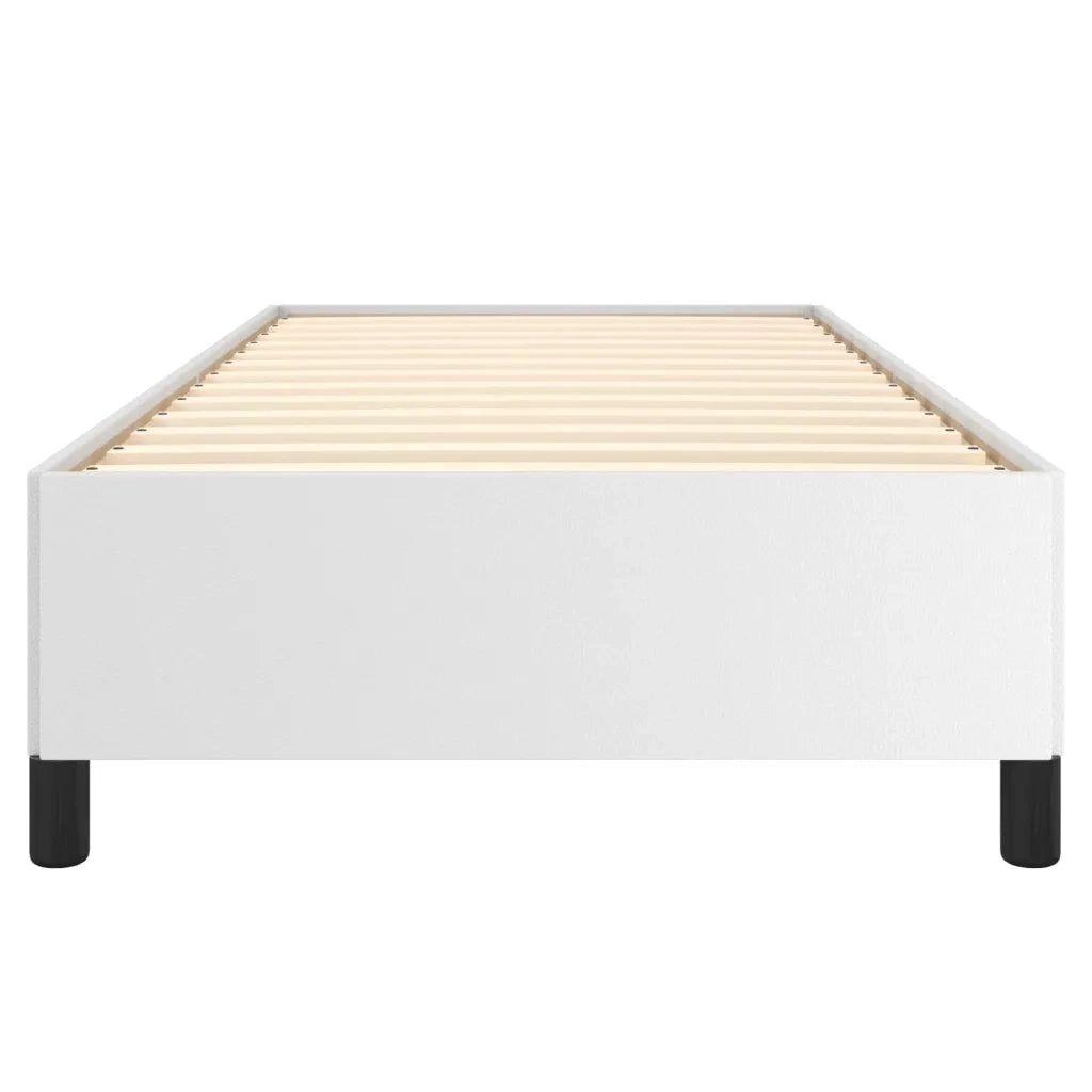 Giroletto-Struttura Letto Bianco 100x200 cm in Similpelle 379894