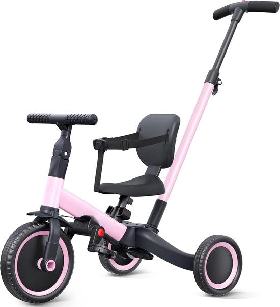 Bicicletta a tre ruote - Con sterzo - Bicicletta - Adatta per ragazzi e ragazze - Regolabile per ogni età - Must have per i vostri figli!