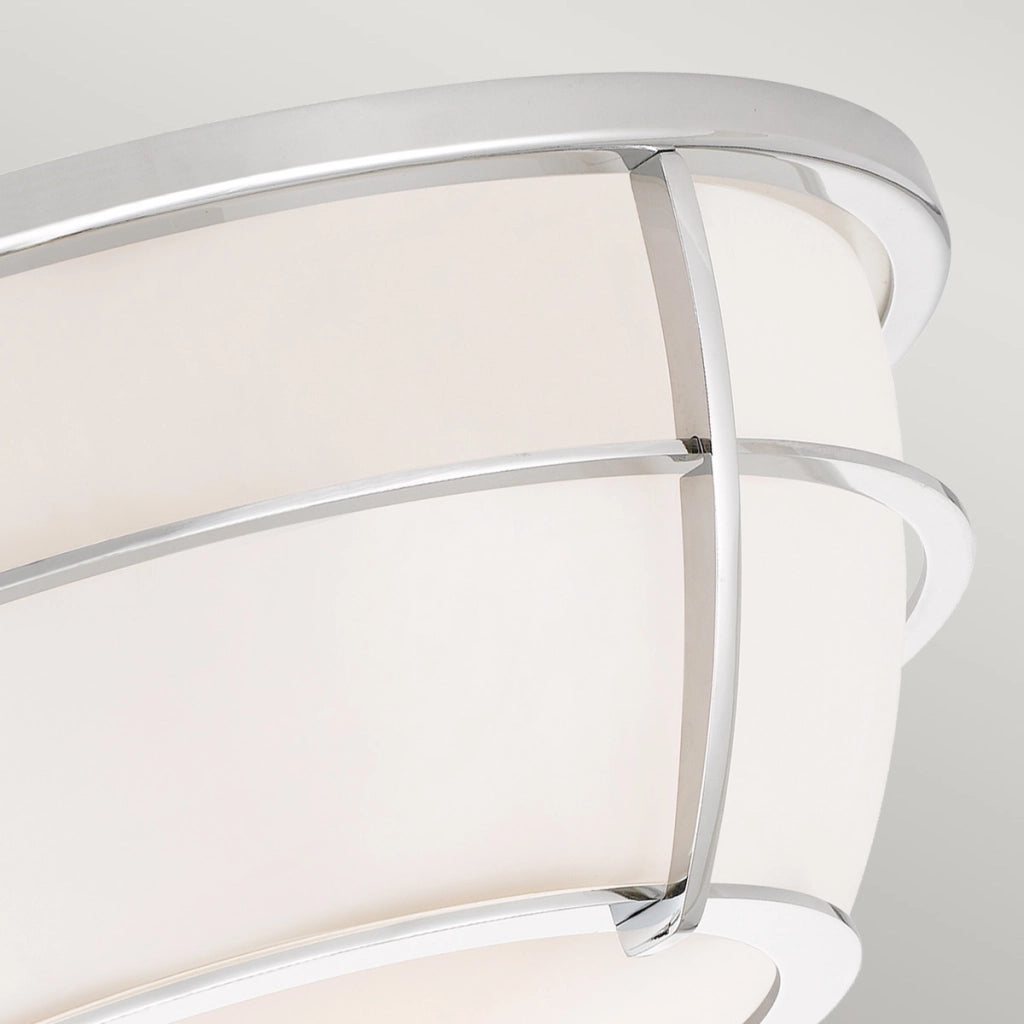 Plafoniera bagno tonda 32,7cm 2xE27 cromo Chance Quoizel