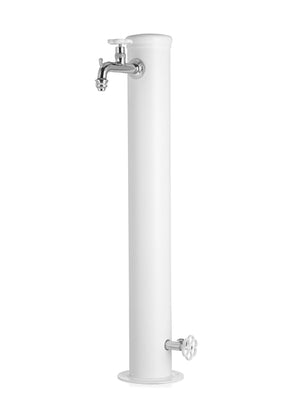 Fontana da Giardino con Doppio Rubinetto Belfer 42/ARRF Bianco