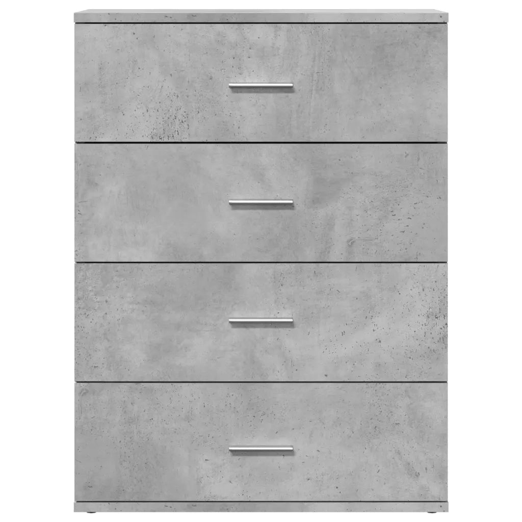 Credenze 2 pz | Madia | Buffet da pranzo | Armadio da pranzo Grigio Cemento 60x39x80 cm in Legno Multistrato