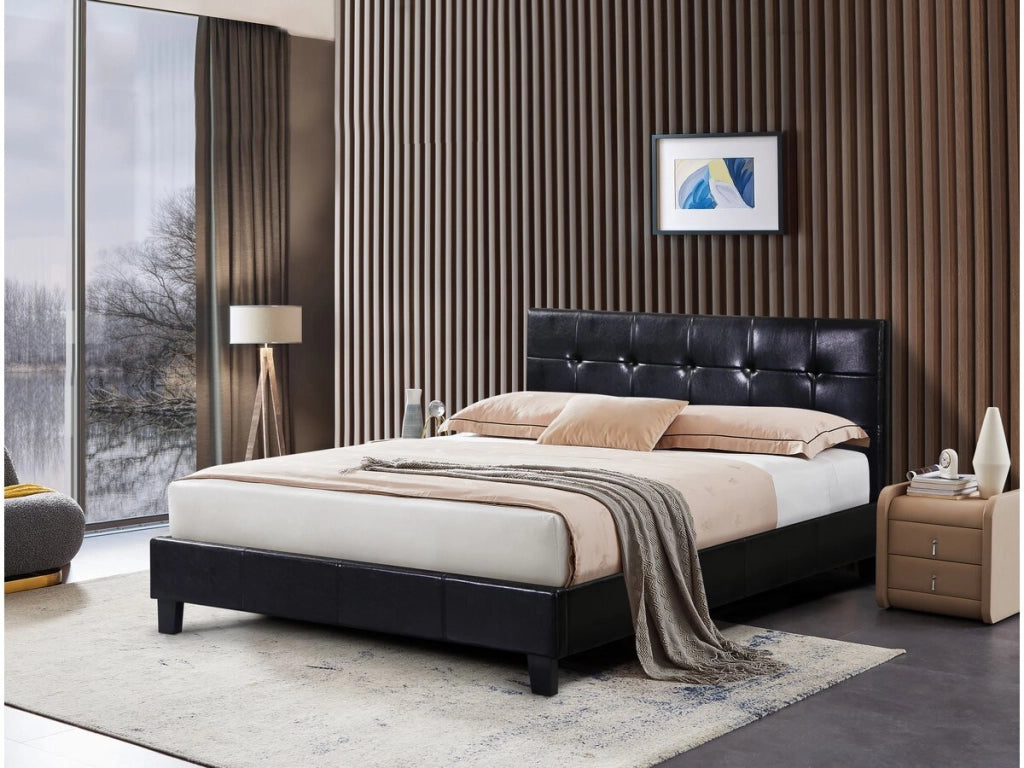 Letto JULIA - 140 x 190 cm - Nero