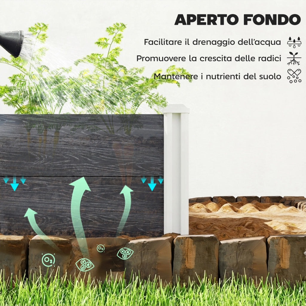 Letto in Vinile con Design a Incastro ¨C Zephmum ¨C Grigio Scuro 102x102x33 cm