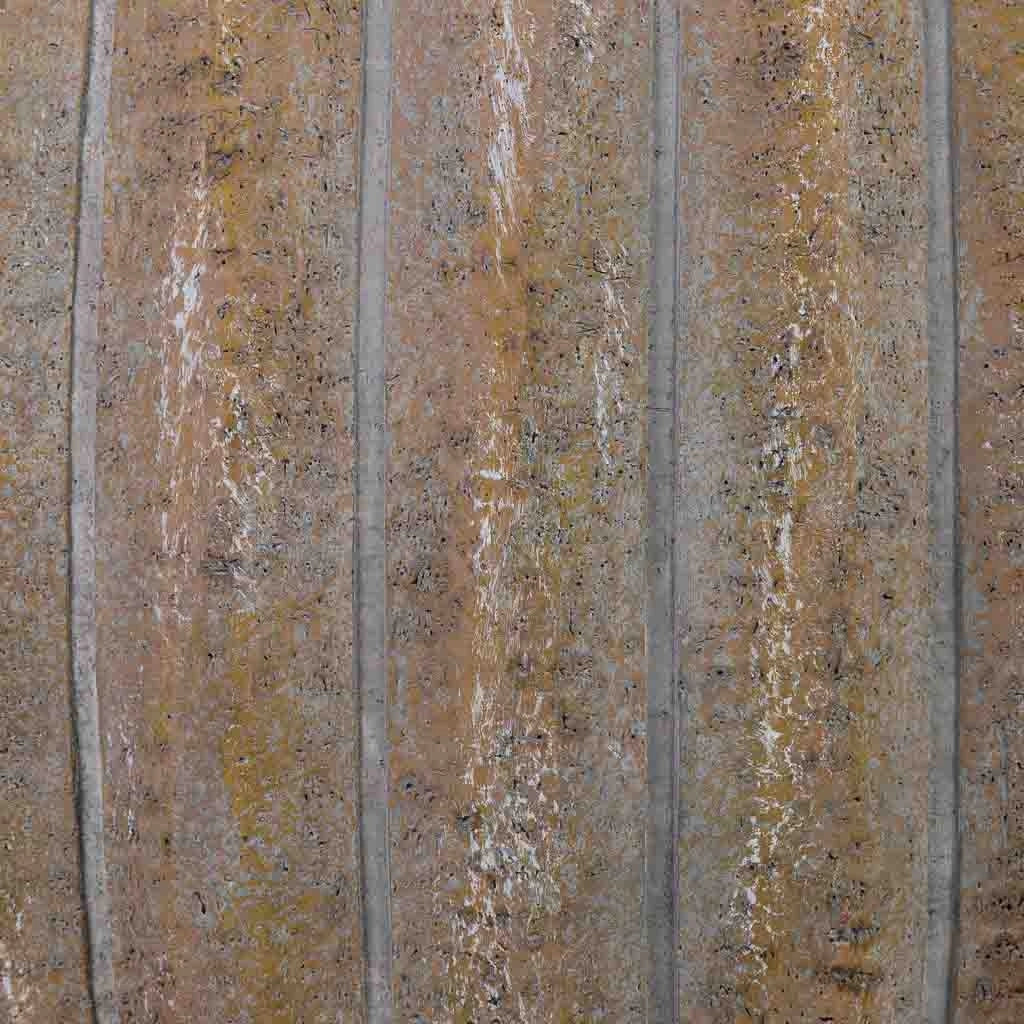 Vaso in fibra di vetro marrone 53x53x48,5 cm
