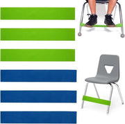 Bande elastiche per sedile, cinture elastiche per fitness e yoga, sedile da spiaggia con cinturino, 3 pezzi verde + 3 pezzi blu