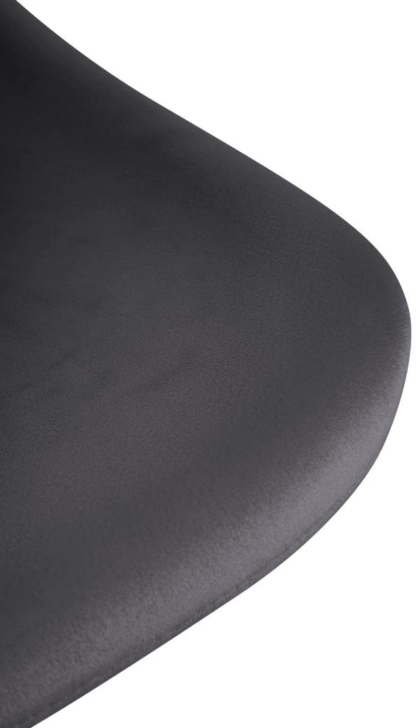 Sgabello Loft grigio scuro,Velluto