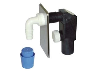 SIFONE MOPLEN A INCASSO PER LAVATRICE DN 40 PIASTRA INOX  piastra in acciaio inox