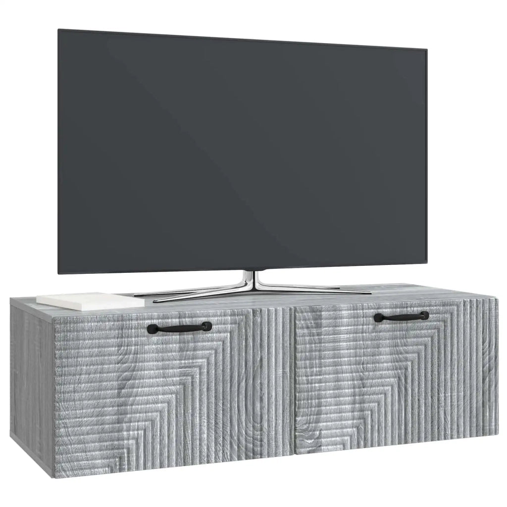 Mobile Porta TV da Muro Grigio Sonoma 98 x 41 x 30 cm