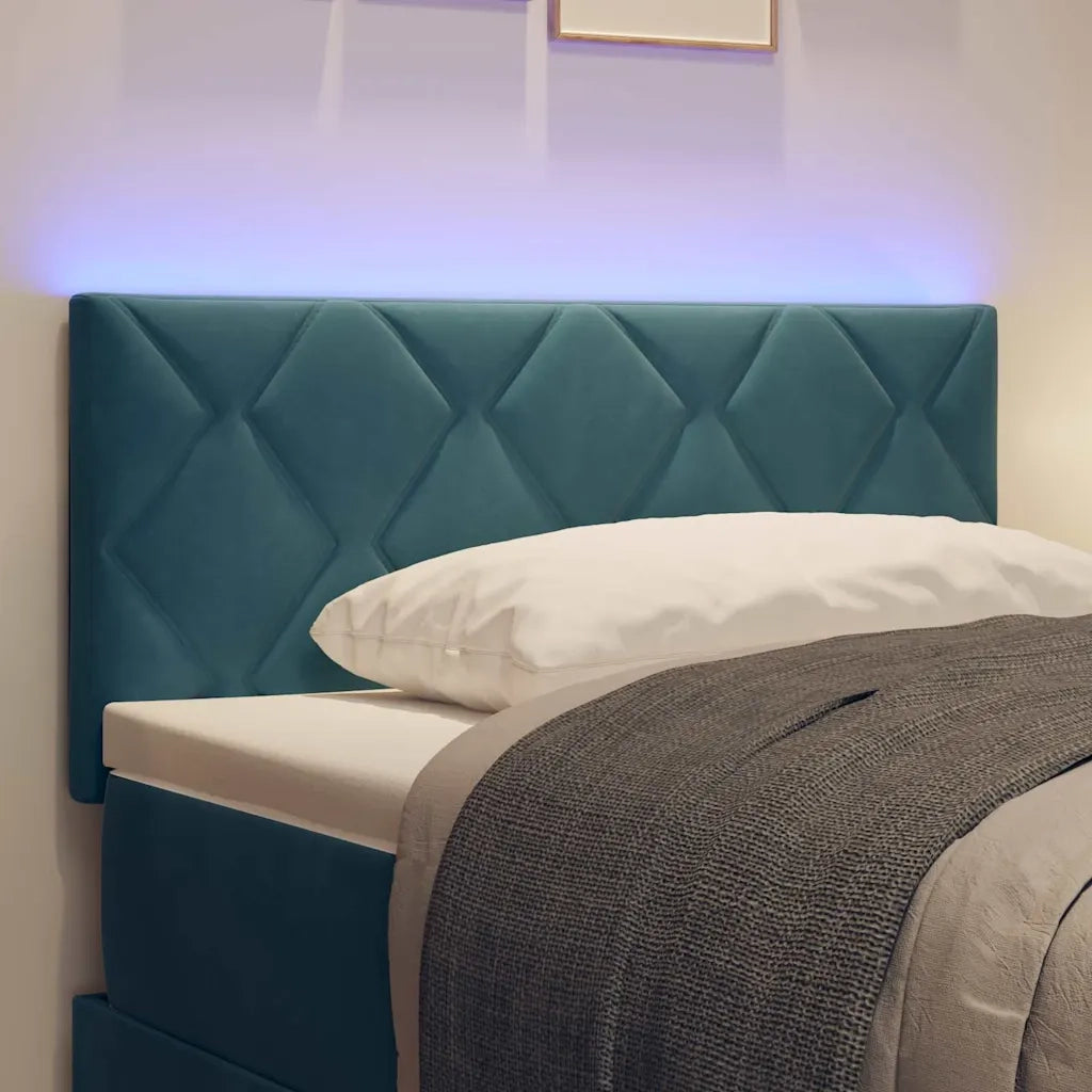 Testiera LED Blu Scuro 90 cm Velluto 3338198