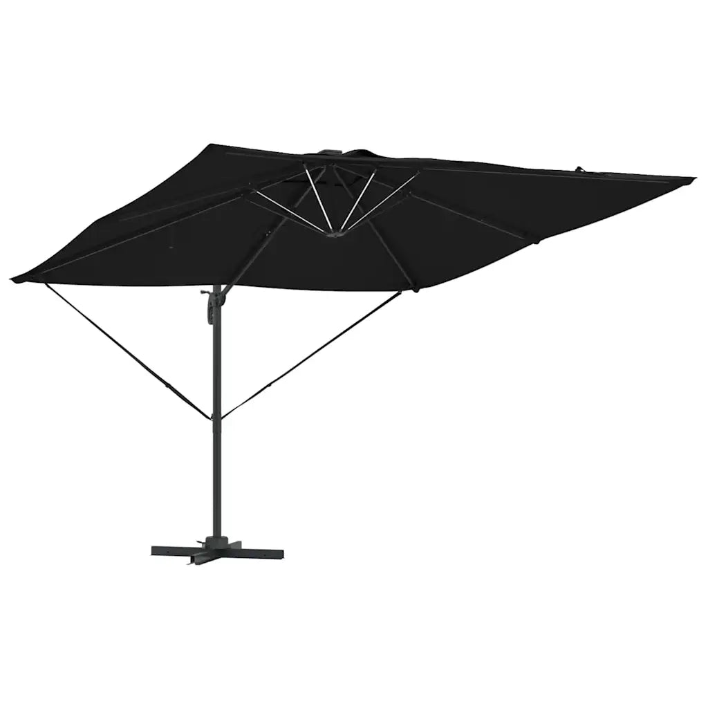 Ombrello | Parasolne Nero 286 x 284 x 270 cm Alluminio e Poliestere