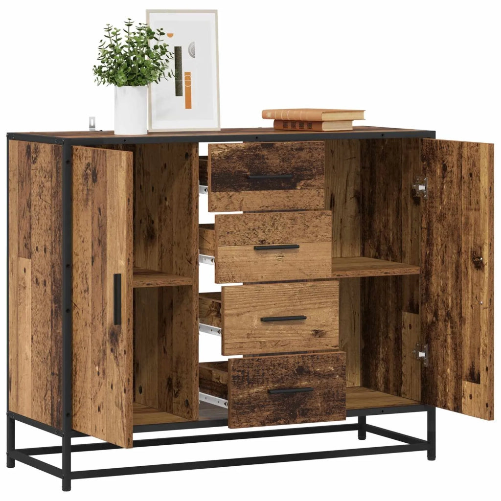 Credenza Legno antico 92 x 35 x 76 cm Legno ingegnerizzato 3439156