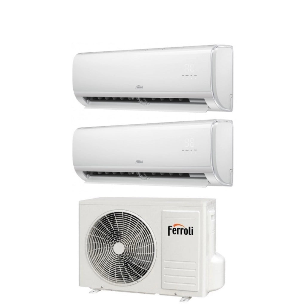 Condizionatore Dual Split Ferroli Giada M 12+18 con 27-3 R-32 Wi-Fi integrato