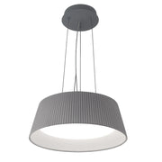 Lampadario LED a sospensione moderno grigio 36W con tecnologia CCT Switch luce regolabile caldo naturale freddo design elegante per cucina salotto e sala da pranzo