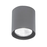 KUBA Downlight a Plafone Tondo Grigio 20W LED 3000K IP65 - Plafoniera da Esterno in Alluminio ad Alta Resistenza - Rossini Illuminazione
