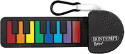 Portachiavi Musicale Tastiera, Portachiavi Flessibili, Soft Rubber e Touch Sensitive, Bontempi ,Eta 3+