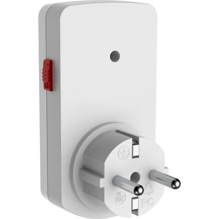 Mini programmatore meccanico giornaliero - GAO - 3680 W - 48 programmi - Bianco