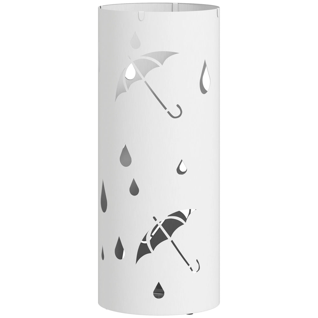 Portaombrelli in Acciaio ¨C zephmum ¨C Bianco 17x41 cm