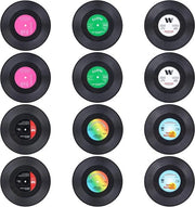 Sostegni in vinile retro - Mat per evitare scivolamento per contenitori - 12 pezzi - Stile A - 10 x 10 cm