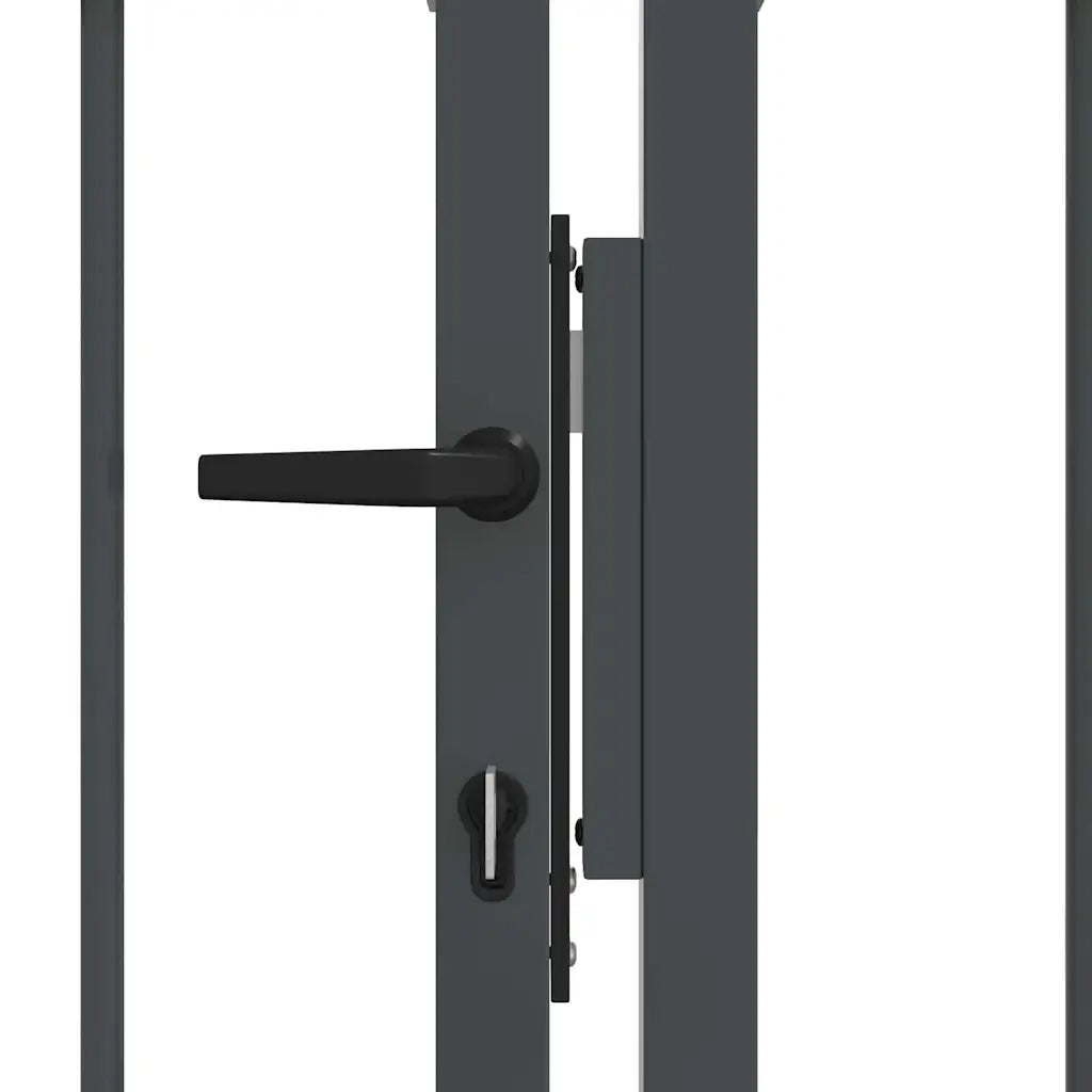 Cancello con Punta a Lancia KAMPEN 305 x 100 cm Acciaio Grigio