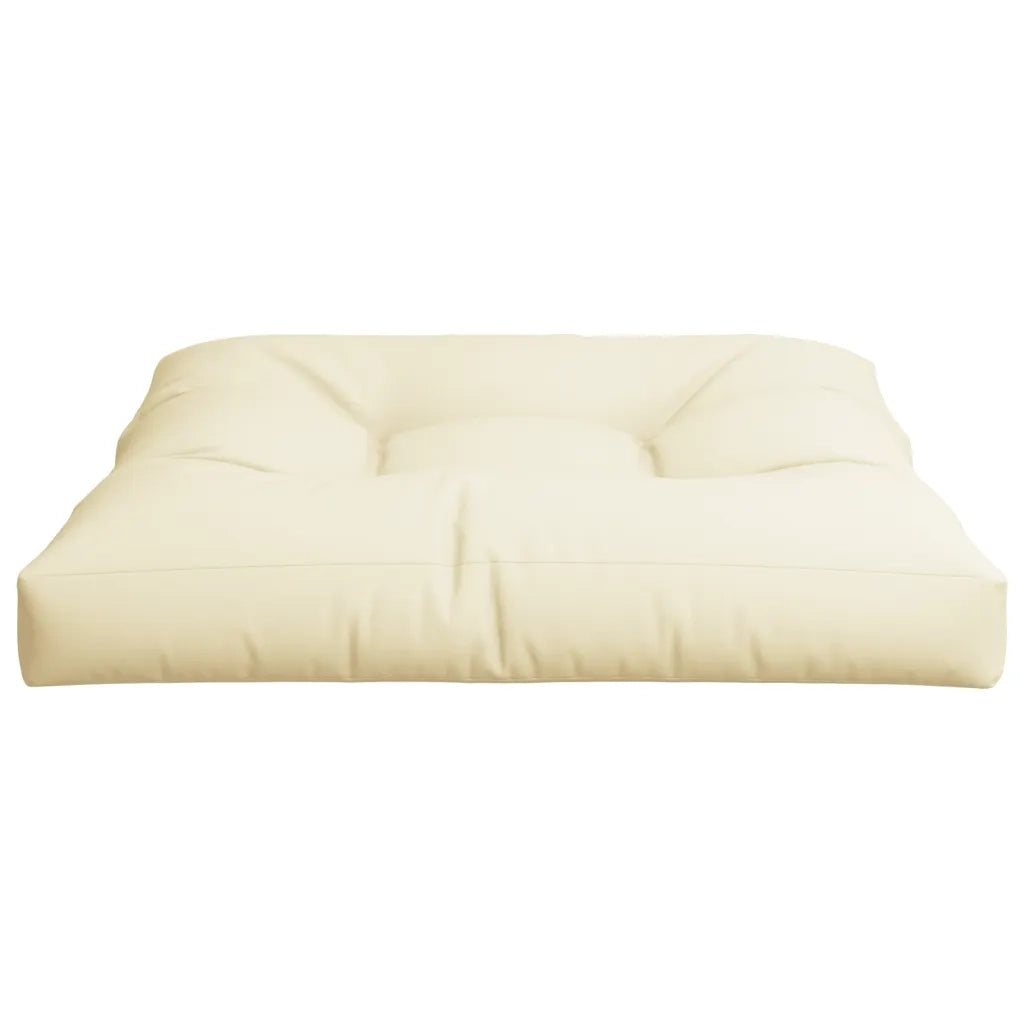 vidaXL Cuscino per Pallet Crema 80x80x12 cm in Tessuto