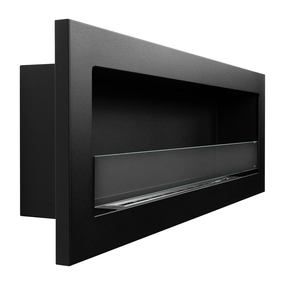 Camino a Bioetanolo da Incasso 120x15x40 cm Livorno 120 Nero