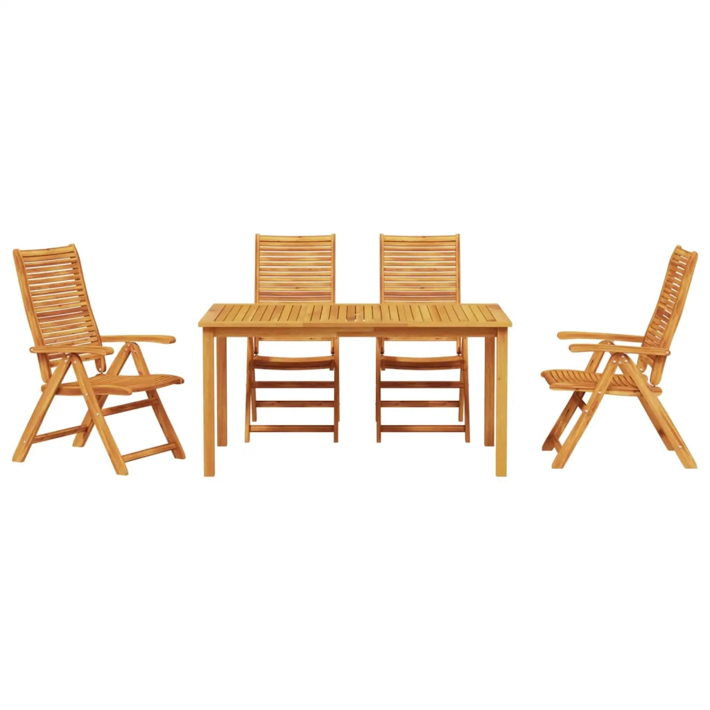 Set da Pranzo per Giardino 5 pcs Marrone 3375626