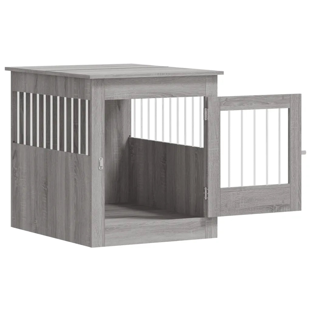 Gabbia Cani Arredamento Grigio Sonoma 64,5x80x71cm Multistrato 838335
