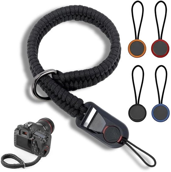 Cintura di ripresa in paracord - Design di sicurezza - Adattabile - Duraturo - Camera - Paracord - Cinturino per fotocamera