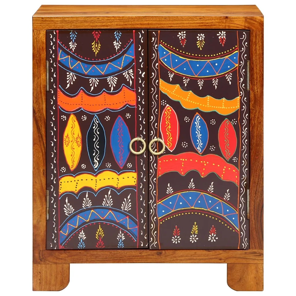 Credenza-Buffet-Armadio da cucina Multicolore 50x35x60 in Legno Massello di Acacia 366355