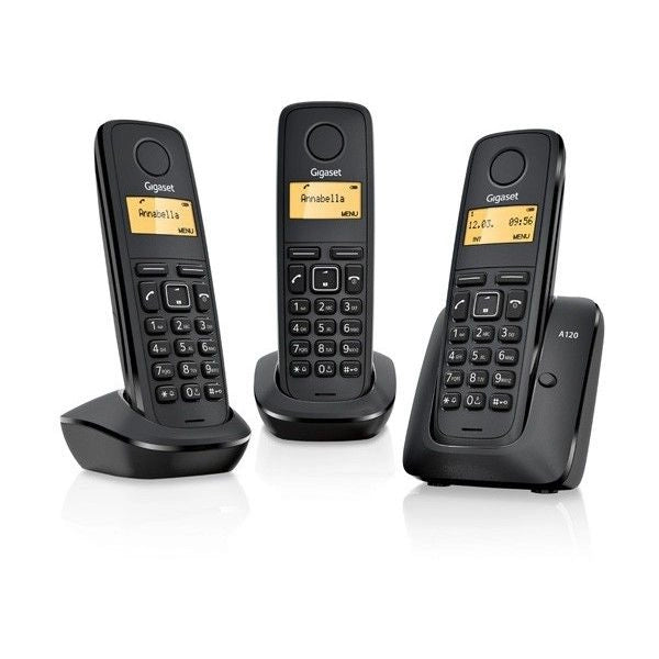 Gigaset wireless phone a170 trio black (l36852-h2802-d211) - 4250366851853