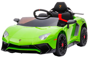 Macchina Elettrica per Bambini 12V con Licenza Lamborghini Aventador Verde