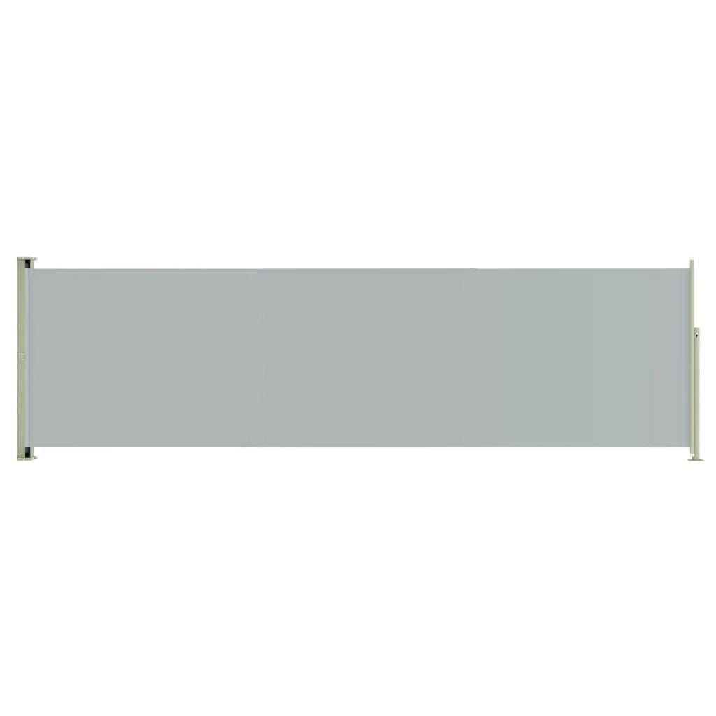 Tenda da sole laterale retrattile 180 x 600 cm grigia 02_0007344