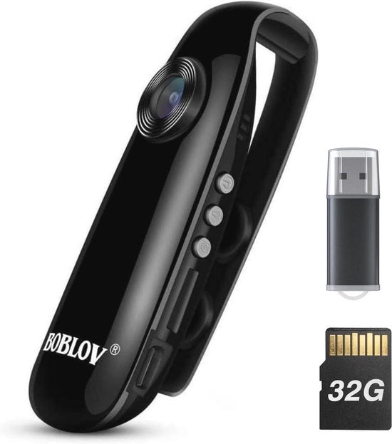 Mini-camera 1080p Full HD per uso poliziesco, motociclistico, ciclistico e sportivo