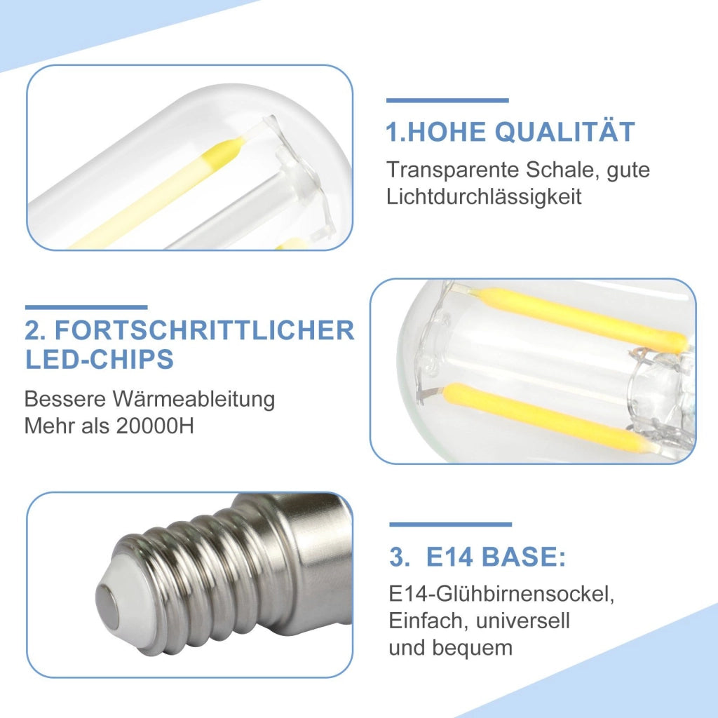 ZMH Bombillas LED E14 Bombillas LED antiguas Pasillo T22 Bombillas LED