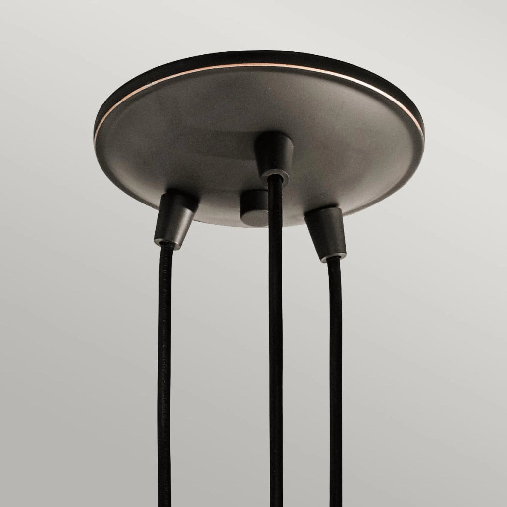 Lampada a sospensione Kichler Brinley bronzo 3xE27