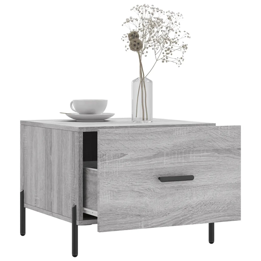 Tavolini Salotto 2pz Grigio Sonoma 50x50x40cm Legno Multistrato 829425