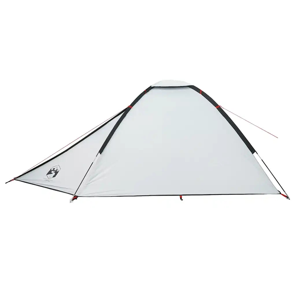 Tenda Campeggio a Cupola 4 Persone Bianca Tessuto Impermeabile