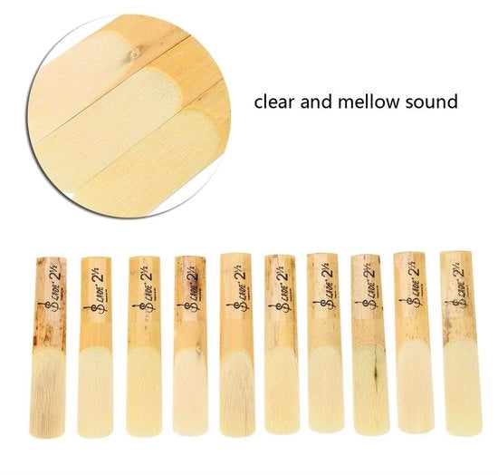 Fogli di Clarinetto 2.5 - Plastica/Legno - 10 Pezzi - Righello di Ricambio - Adatto per Principianti - Facile da Utilizzare - Righelli