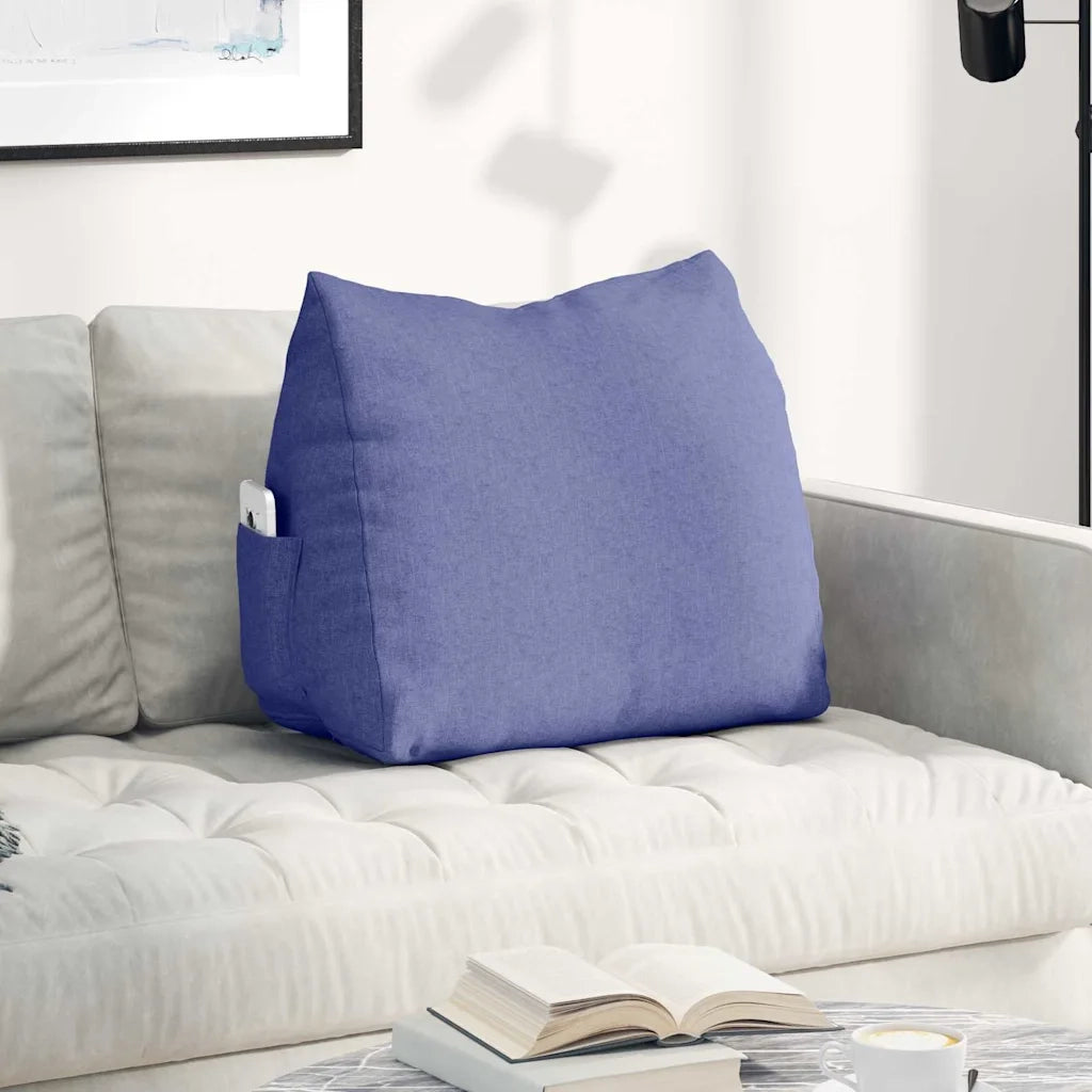 Cuscino per Schiena | Cuscino dorsale Blu jeans 60 x 20 x 50 cm Tessuto