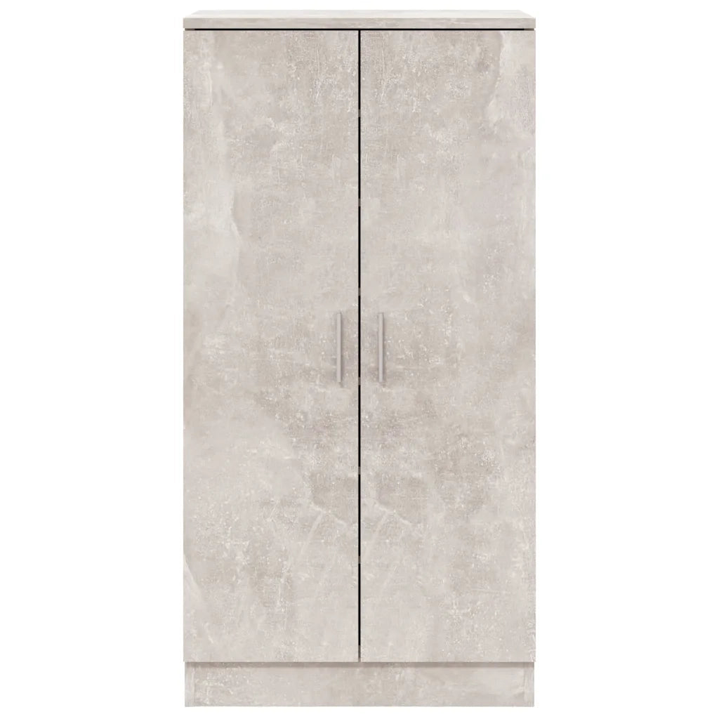 Scarpiera Grigio Cemento 55x35x108 cm in Legno Multistrato cod mxl 41059